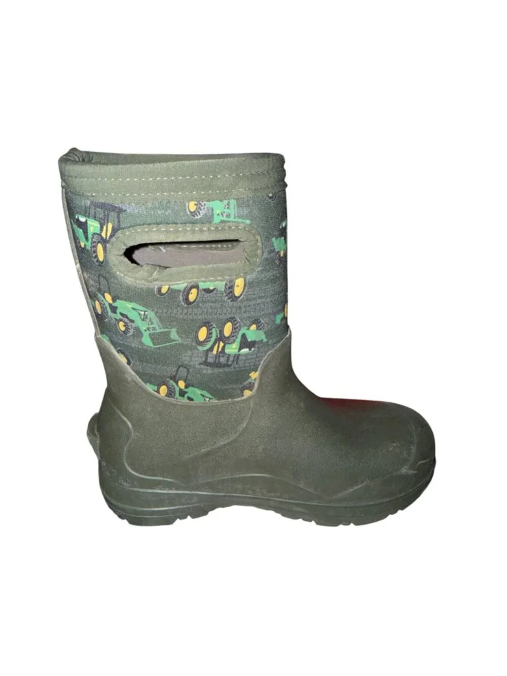 Bogs York Seamless Tractors Green Waterproof Snow Rain Boots Boys 11 -22 F Green